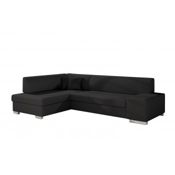 Canapé d'angle - FRANKO - Noir